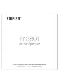 Notice EDIFIER R1380T Speaker