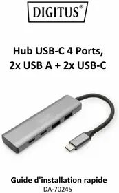 Notice Digitus DA-70245 USB hub
