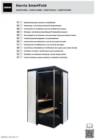 Notice HARVIA SMARTFOLD SHSF1212 Sauna