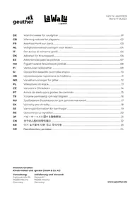 Notice Geuther LUCILEE PLUS 2261+ Lit bébé