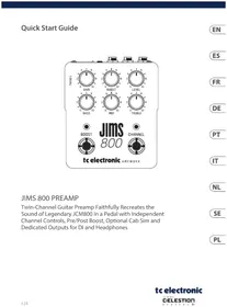 Notice TC ELECTRONIC JIMS 800 Non catégorisé