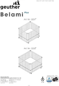 Notice Geuther BELAMI PLUS 2233+ Lit bébé