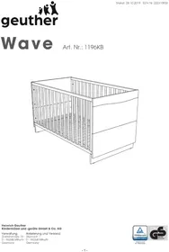 Notice Geuther WAVE 1196KB Lit bébé