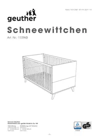 Notice Geuther SCHNEEWITTCHEN 1109KB Lit bébé