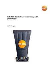 Notice Testo 420 équipements de mesure