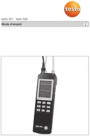 Notice Testo 521-3 équipements de mesure