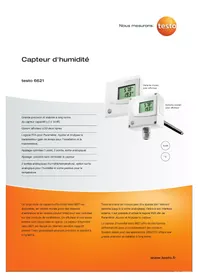 Notice Testo 6621 équipements de mesure