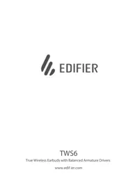 Notice EDIFIER TWS6 耳栓