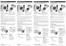 Notice Lezyne PRO CADENCE SENSOR Accessoire de vélo