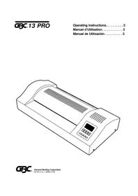 Notice GBC HEATSEAL H600 PRO Machine à laminer