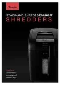 Notice GBC STACK-AND-SHRED 600X Destructeur de document