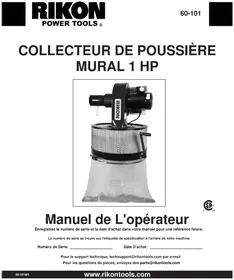 Notice RIKON 60-101 Aspirateur de table
