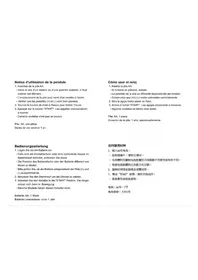 Notice SEIKO QXA756B Horloge