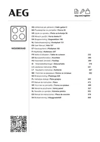 Notice AEG NIG85M30AB Eldavél