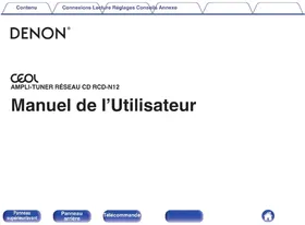 Notice DENON CEOL N-12 Chaîne Hi-Fi