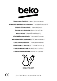 Notice BEKO RCSA270K40SN Külmik
