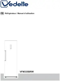 Notice VEDETTE VFM335BRW Fridge