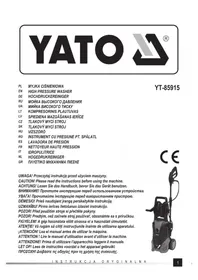 Notice Yato YT-85915 Myjka ciśnieniowa