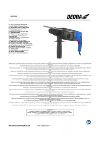 Notice DEDRA DED7850 Wiertarka