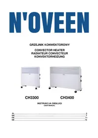 Notice N'oveen CH3300 Ogrzewanie