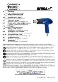 Notice DEDRA DED7971 Pistolet thermique