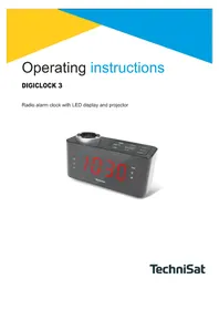 Notice TECHNISAT DIGICLOCK 3 Radio modinātājs