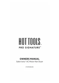 Notice Hot Tools SALON IONIC HRDR5581UKE Sèche cheveux