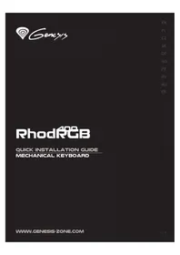 Notice Genesis RHOD 400 RGB Clavier