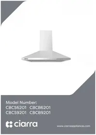 Notice CIARRA CBCB6201 Hotte