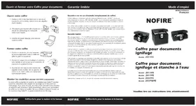 Notice NOFIRE 2013FE Coffre-fort