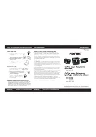 Notice NOFIRE 2037FE Coffre-fort