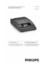 Notice PHILIPS LFH0720 Enregistreur de voix