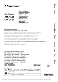 Notice PIONEER CM-C54T Enceinte