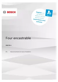 Notice BOSCH HMG7361B1 Four encastrable