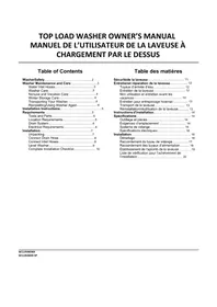 Notice WHIRLPOOL WTW4957PW Washing machine