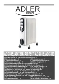 Notice ADLER AD 7817 Chauffage