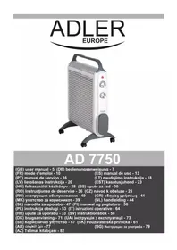 Notice ADLER AD 7750 Chauffage