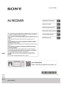 Notice SONY XAV-AX4050 Reproductor/grabador de cd