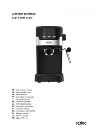 Notice SOLAC TASTE SLIM BASIC CE4530 Machine à café