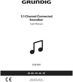 Notice GRUNDIG DSB 995 Chaîne Hi-Fi