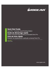Notice IOGEAR DOCK PRO USB4 8K TRIPLE VIEW Autres accessoires informatique
