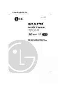 Notice LG LDA-830 Media player