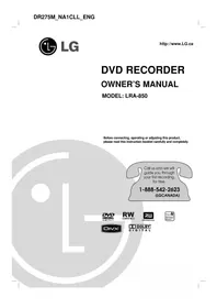 Notice LG LRA-850 Media player