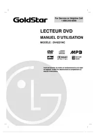 Notice LG DV4221NC Lecteur multimédia