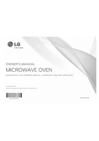 Notice LG MH6384BACS Built-in oven