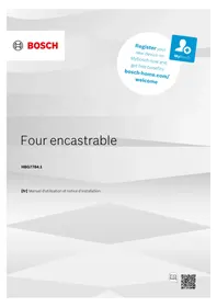 Notice BOSCH HBG7784B1 Four encastrable