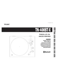Notice TEAC TN-400BT-X Platine_disque