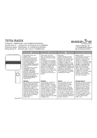 Notice Baseline RADIX 70704 Sonnette de portes