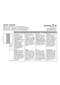 Notice Baseline STRIPE 70706 Sonnette de portes