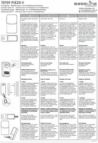 Notice Baseline PIEZO II 70709 Sonnette de portes
